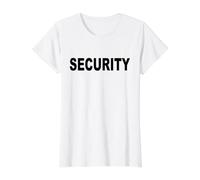 Security Officer Apparel Security Team Outfit Security Guard Value Graphic T-Shirt, Women, White, XL