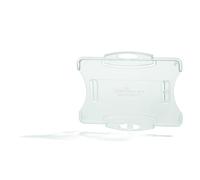 Security Pass Holder 54 x 85 mm Transparent, Pack of 10 Badges, Glass Clear, Ideal for Security and Visitor Management