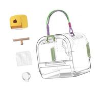 Security Pet Satchels Large Capacity Pet Slings Ventilated Travel Carriers For Outdoor Bird Excursions Removable Tray Bird Travel Cage