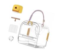 Security Pet Satchels Large Capacity Slings Ventilated Travel Carriers For Outdoor Bird Excursions Bird Cage