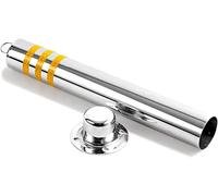 Security Pole,Security Parking Bollard Post Parking Bers Bollards Post For Parking Lot, Storefront, Entrance,Stainless Steel Security Posts For Driveway Poles With Reflective Strips, Eas (Silver