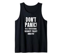Security Policy Analyst Tank Top