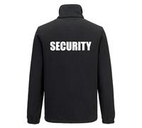 Security Portwest Premium Black Fleece - Workwear, Security Jacket, Your Text Here, x-large