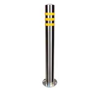 Security Posts for Driveways, Ø 76mm - High 600/750mm Fixed Security Post Bollard, Stainless Steel Parking Barriers, Easy Installation