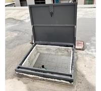 Security Roof Hatch Steel Roof Access Hatch with Usage Rights Gas Spring Skylight Window with Handle (65 x 65 cm / 25.6 x 25.6 in) - Durable & Reliable Access Solution