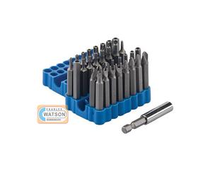 Security Screwdriver Bit Sets Tool Drill Holder Torx Star Hex 33 Piece 25MM 50MM