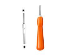 Security Screwdriver,Double-Ended 3.8mm 4.5mm Screwdriver Bit Set Replacement Security Screwdriver Repair Kit Compatible with NES,SNES,N64,Game Cartridges Orange