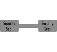 Security Seal Stickers, 10 x 54mm Dumbbell Shape Pack of 1000, Tamper Proof Void Labels, Self-Adhesive Warning Sticker, Fragile Label, Adhesive Labels for Box Label, Sticker Pack by Price Stickers