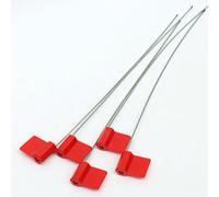 Security Tags Trailer Door Seal 25cm/9.8in with Print Progressive Numbering for Cargo Containers Truck Trailers-Red||200pcs