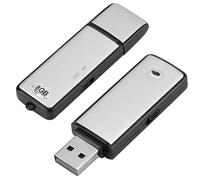 SECURITY TOYS USB Digital Voice Recorder, 8GB, Mini Spy, HD Quality, Noise Cancelling, Over 100 Hours Recording, USB 2.0 Interface