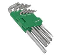 Security TRX-Star Key Set 9pc Long - Sealey AK7162 New