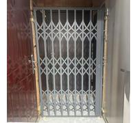 Security Window Grille for Doors & Sliding Windows Anti-Theft Lock Bar Gray Safety Bars Foldable Burglar Protection for Windows Size W150xH150CM/59x59in