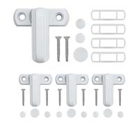 Security Window Lock - 4 Sliding Glass Door Locks - Heavy Duty Aluminium Alloy Anti-Theft for Apartments Houses