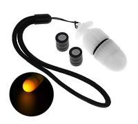 SecurityIng 1Pc Underwater Strobe Signal Light Scuba Night Dive Marker LED Flashy Safety Lamp Firefly Diving Beacon Beam 200M Underwater 200 Hour Duration with Battery - Yellow