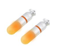 SecurityIng 2Pcs Scuba Dive Strobe Signal Light, Mini Tank Light Night Dive Marker Light, Underwater 150M LED Flashing Safety Light Firefly Beacon Diving Light with AAA Battery - Yellow