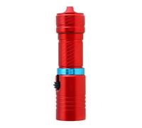 SecurityIng Scuba Diving Light, 500LM Dive Flashlight with Magnetic Slider Switch IPX8 Waterproof LED Underwater Torch for Outdoor/Diving/Shallow Water Fishing (Battery Not Included) (Red)