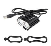 SecurityIng USB Powered Bicycle Light, LED Headlamp Waterproof 700 Lumens 4 Modes Cycling Front Lamp Bike Headlight for Mountain Road, Kids and City Bicycle - No Internal Battery