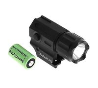 SecurityIng Waterproof LED Tactical Strobe Gun Flashlight, 2-Mode 210LM Handgun Torch Pistol Light with Quick Release Weaver Mount + CR2 3V 800mAh Lithium Battery