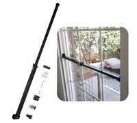 SECURITYMAN Sliding Door Security Bar - Child Proof & Anti-Lift Lock - Fits Most Doors & Windows (19"-51") (Black)
