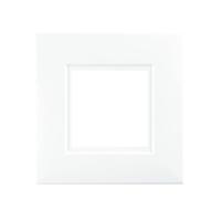 Securlec 1 Gang White Finger Plates for Flush Wall Switches - Pack of 2