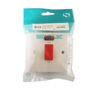 Securlec Light Switch in White Securlec White