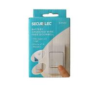 Securlec Plain Wireless Doorbell in White Securlec White