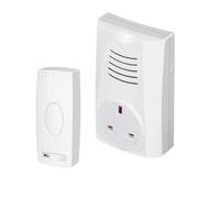 Securlec Plug Through Wireless Doorbell (UK Plug) in White Securlec White