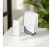 Securlec Wireless doorbell - Plug in Waterproof doorbell Cordless Door Chime kit with up to 100 M Wireless Range - 38 Chimes - Wire Free Door Bell.