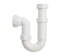 Securplumb Telescopic P Trap in White Securplumb White