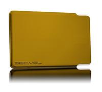 SECVEL Card Protection Sleeve Young Style, RFID/NFC & Magnetic Field Protection, Gold