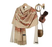 SECWL Luxury Winter Cashmere Scarf Women Design Warm Pashmina Blanket Femme Scarves Female Shawl Wraps Thick Foulard Scarf