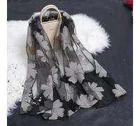 SECWL Silk Scarf Womens Summer Breeze Lightweight Sheer Wrap and Shawls Bandana Beach Organza Gauze Lace Hollow Scarf