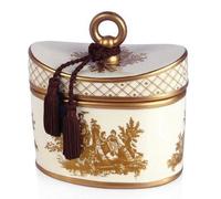 Seda France Japanese Quince Classic Toile Ceramic Two-Wick Candle Peach