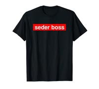 Seder Boss Red Logo Box Pesach Passover T-Shirt