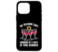 Seder Leader Jewish Food Religion Matzah Passover Leader Case for iPhone 16 Pro Max