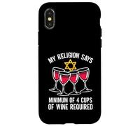 Seder Leader Jewish Food Religion Matzah Passover Leader Case for iPhone X/XS