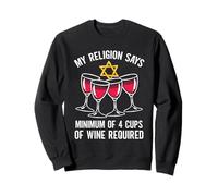 Seder Leader Jewish Food Religion Matzah Passover Leader Sweatshirt