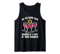 Seder Leader Jewish Food Religion Matzah Passover Leader Tank Top