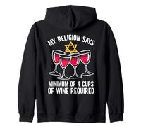 Seder Leader Jewish Food Religion Matzah Passover Leader Zip Hoodie