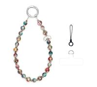 SEDEX Phone Wrist Strap, Sparkling Crystal Charm Beaded Chain for Teens Anti-Lost Lightweight Lanyard Phones Accessories Keychain for Wallet Handbag Camera Cell Decoration