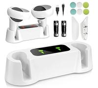 Sedicoca Charging Dock for Oculus Quest 2 Controllers,VR Accessories Charger Station for Oculus Quest 2 Controllers with 2 Rechargeable Batteries, Fast Charging Station Set with Type-C Charging Cable