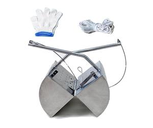Sediment Sampler, Stainless Steel Sludge Sampling Grab, Rope Operated Mud Sampler for River Pond Lake