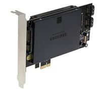 SEDNA PCI Express (PCIe) Dual 2.5 Inch SSD/HDD Mounting Adapter - Short Double Side SSD Version - Built in Power Circuit, No SATA Power Connector