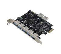 Sedna - PCI Express USB 3.0 7 Port Adapter (Support Win 8 Uasp, Super Fast Speed), SATA Power connector