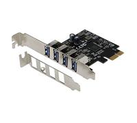 SEDNA - PCI Express USB 3.1 Gen I ( 5Gbps ) 4 Port Adapter with Low Profile Bracket - Supports Windows, Linux and Mac Pro ( 2008 to 2012 Late Version ) , no need power connector
