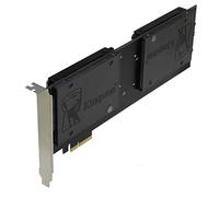 Sedna - PCIe 4X - Quad 2.5 Inch SATA SSD RAID Controller Card (RAID 0/1/10) Marvell HyperDuo Technology (With Built in Power Circuit, no Need SATA Power Connector) (SSD/HDD not included)