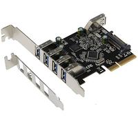 SEDNA - PCIe 5 Port (4E1I) USB 3.1 Gen II (10Gbps) Adapter Card with Low and standard profile brackets