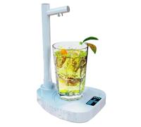 SEDOL Desktop Water Dispenser - USB-Charging Smart Mini Water Dispenser with 7 Quantitative Discharge Mode for 5 Gallon & Universal Bottles - Cold Water Dispenser for Bedroom, Office, Camping (White)