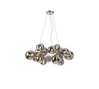 Sedona 16 Light Ceiling Pendant - Satin Nickel with Chrome Plated Glass