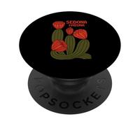 Sedona Arizona Desert Cactus Cacti Flowers Vintage Travel PopSockets Adhesive PopGrip